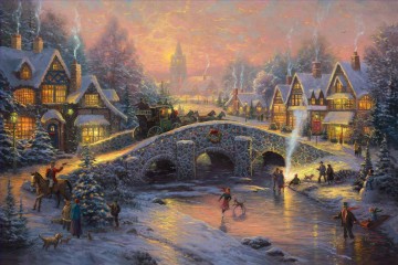 スピリット・オブ・クリスマス トーマス・キンケード Oil Paintings